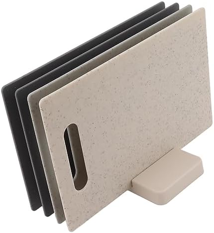 Plastic Cutting Board Set, 4 Piece Food Grade Chopping Boards with Non