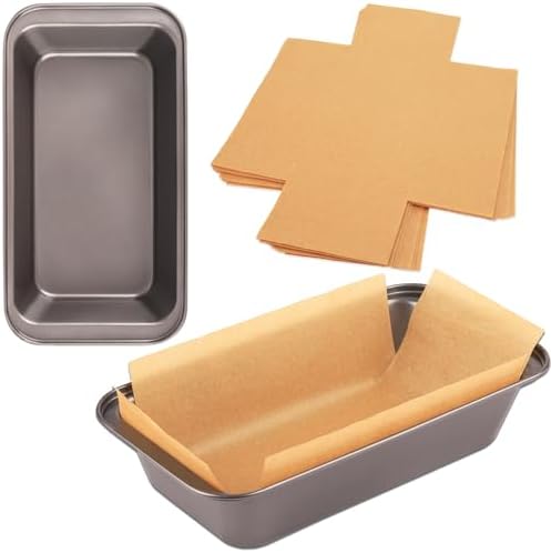 2 PCS Nonstick Loaf Pan Set, 9 x 5 Inch Carbon Steel Rectangle
