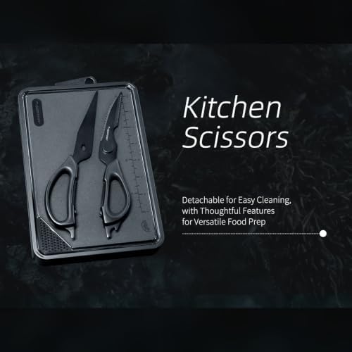 Camping Kitchen Knife Set, 4-Piece Compact Cooking Tool Set with