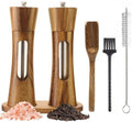 2 Pack Wooden Salt and Pepper Grinder Set, 8 Inch