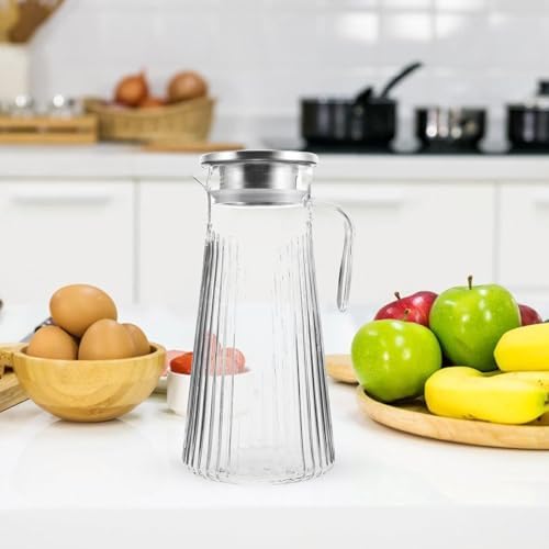 Acrylic Water Pitcher Juice Jug Large Capacity 1.5l with Lid