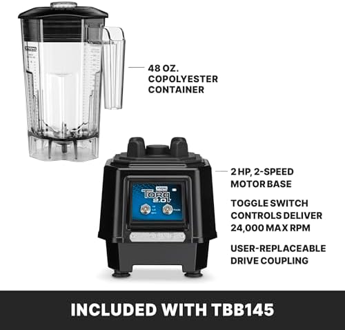 Waring Torq Blender, 48 oz Copolyester Jar