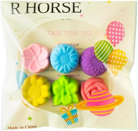 R HORSE 42Pcs Extra Large Silicone Molds, 3 x 1.2 inch Jumbo Cupcake