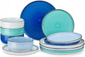 vancasso Bonita Blue Dinnerware Sets, Plates and Bowls Set for