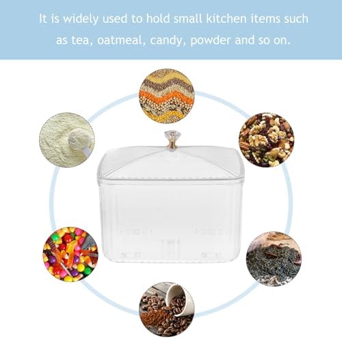 OUNONA Plastic Snack Storage Container with Lid for Dried Fruit and