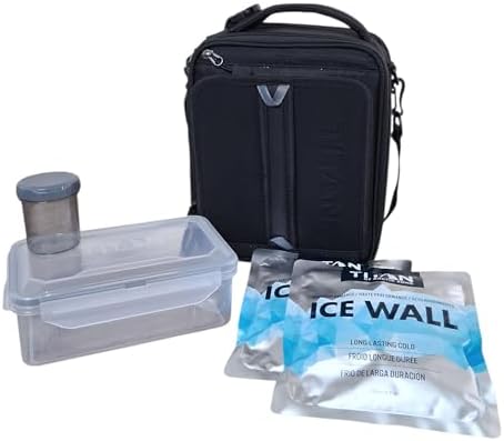 Titan by Arctic Zone Expandable Insulated Lunch Box, Black