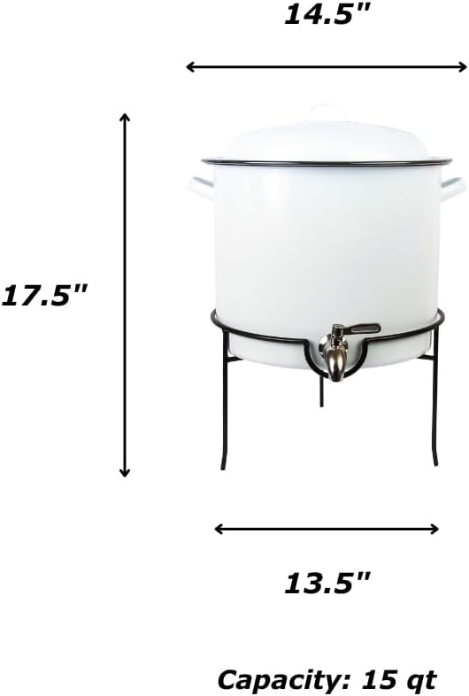 Enamelware Beverage Dispenser - Image 2