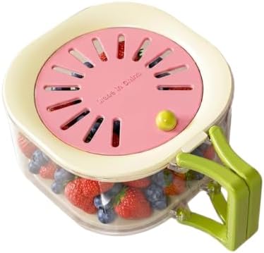 Fridge Produce Storage Container with Drain Colander & Vent Lid