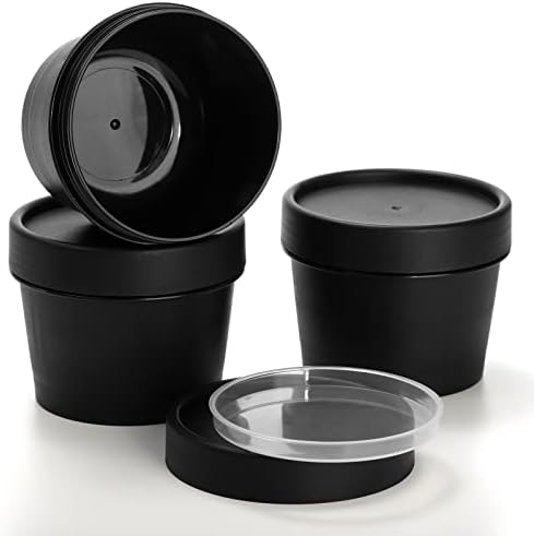 Nicunom 20 Pack Plastic Cosmetic Container Jars, Leakproof 4 Oz Lotion
