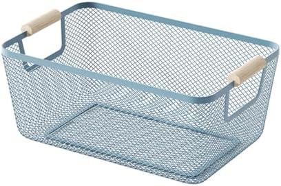 AJIODA Metal Mesh Steel Basket, Small Wire Storage Organizer Baskets