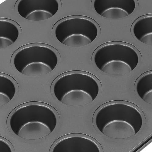Fockety 24 Cup Muffin Pan, Nonstick Cupcake Pan Carbon Steel Muffin