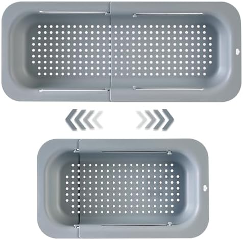 Extendable Sink Colander Strainer Basket - Wash Vegetables and Fruits