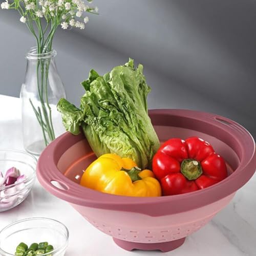 BESPORTBLE Telescopic Foldable Drain Basket Kitchen Strainer Fruit