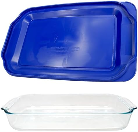 Pyrex 3Qt Glass Baking Dish with Blue Lagoon Lid