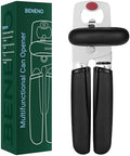 Beneno Heavy Duty Magnetic Manual Can Opener and Bottle Opener, Black