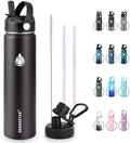 SENDESTAR Insulated Water Bottle 24 OZ, Wide Mouth 24 oz Water Bottle