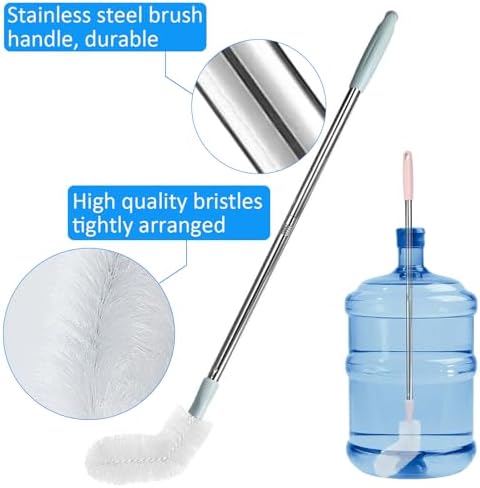 2 Pack 29.5" Bottle Brush Extra Long Stainless Steel Bottle Brushes