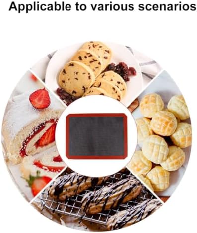 Silicone Glass Fiber Baking Mat, Non Stick Oven Liner for Macaron