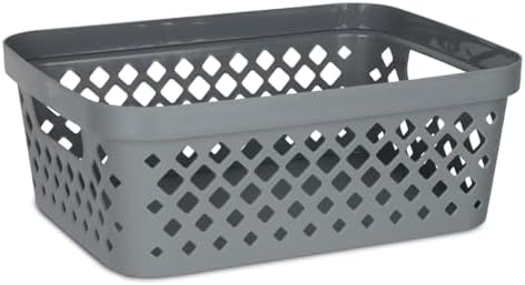 Glad Plastic Storage Basket Set, Value Pack of 6 | Open Storage Bins