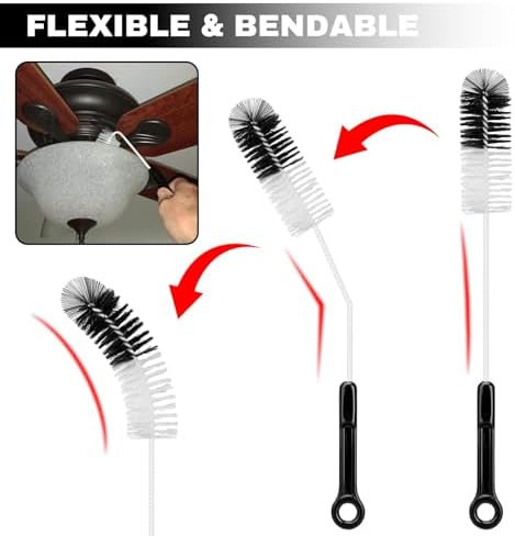 Bottle Cleaning Brush Set, 4pcs Flexible Long Handle Brushes for