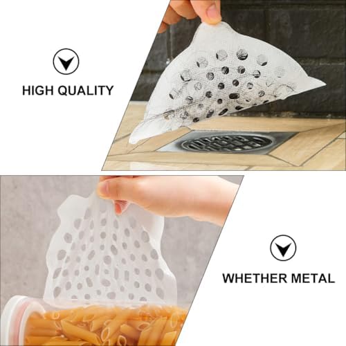 40pcs Bathroom Drain Hair Catcher and Drain Cover Set Disposable Pink