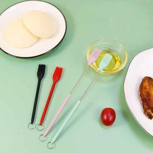 4pcs Silicone Pastry Brushes Kitchen Oil Basting Brush Set for Baking