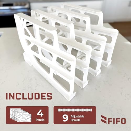 FIFO Countertop Mini Can Tracker, Holds 30 Cans, White