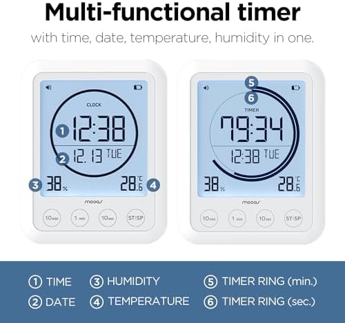 mooas Timer Ring Visual Multi Clock Timer