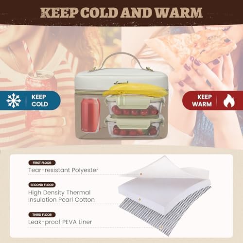 LOVEVOOK Insulated Lunch Box for Women