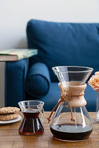 Chemex Pour-Over Glass Coffeemaker, 10-Cup