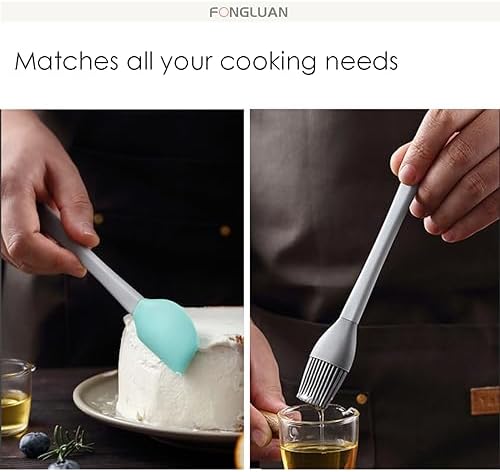 Mini Silicone Spatula Set of 5 - Heat Resistant & Nonstick Rubber