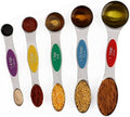 Magnetic Measuring Spoons Set Stainless Steel Dual Sided Stackable