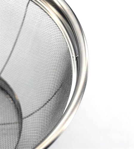 Fine Mesh Strainer for Kitchen, 3 Quart Stainless Steel Colander Bowl