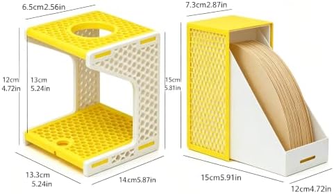 Bauhaus Honeycomb Pour Over Coffee Dripper Stand & Filter Holder Set