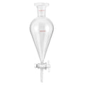 QWORK Separating Funnel with 24/29 Joints and PTFE Plug by QWORK