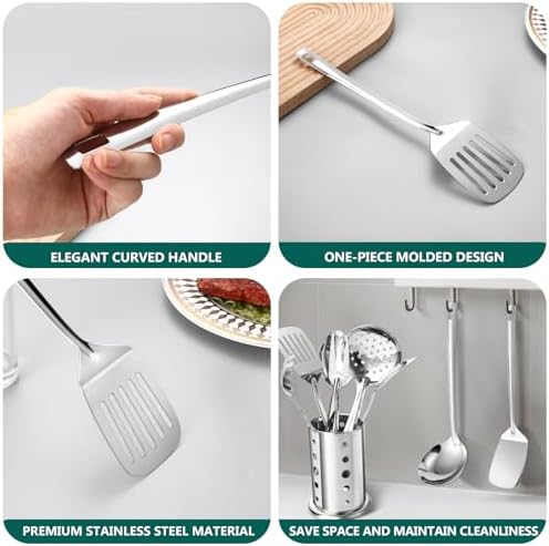 Lazycorner 11-Piece Stainless Steel Kitchen Utensil Set