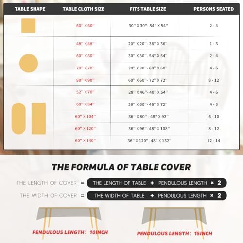 Horaldaily Fall Tablecloth 60 x 84 Inch Rectangular Thanksgiving