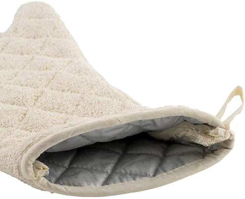 Winco Terry Oven Mitt, 17-Inch, Tan
