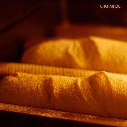 CHEFMADE Perforated Baguette Pan, 15-Inch 3 Wave Loaves Non-Stick