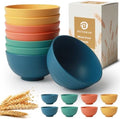 Wheat Straw Bowls, 10 OZ Snack Bowl Set of 8 (Multicolor)