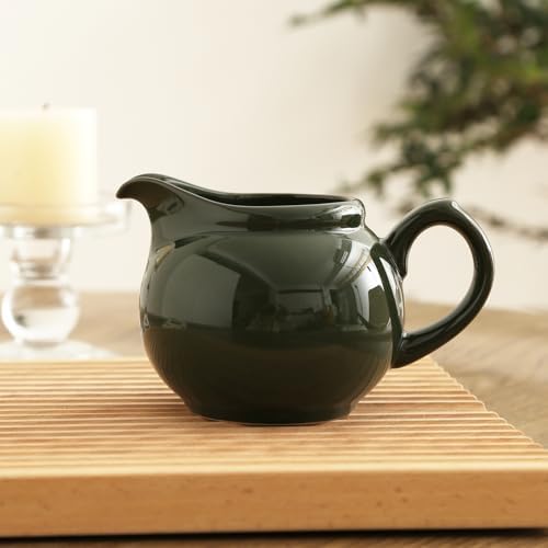 Ceramics Milk Jug,Porcelain Coffee Milk Jug with Handle for Home and