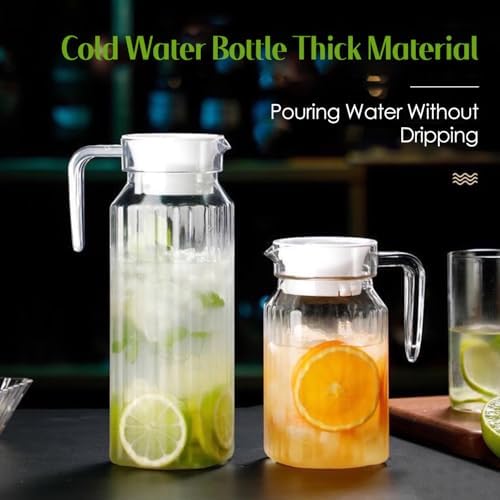 Acrylic Pitcher, 800ml/28oz Unbreakable Water Pitcher Transparent