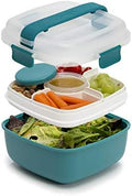 Goodful Stackable Lunch Box Container, Bento Style Food Storage with