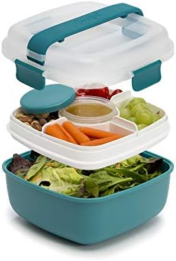 Goodful Stackable Lunch Box Container, Bento Style Food Storage with