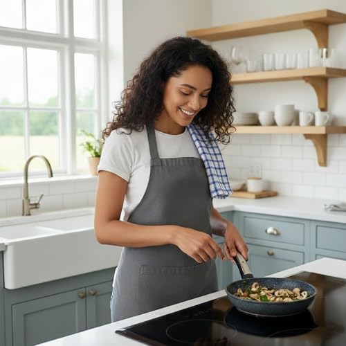 GOLD TEXTILES Kitchen Towels 6 Pack Premium 100% Cotton Dish Towels