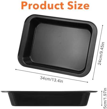 Set of 4 Rectangular Cake Pan, 9 x 13 Inch Non-Stick Baking Pans for