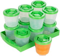 Baby Food Containers: Reusable Stackable Freezer Safe Storage Cups w