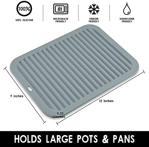 Smithcraft Silicone Trivet Mat Set, 2-Piece, 9 x 12 Inch