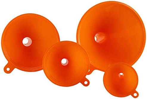 Oil Funnel Set - Plastic Funnels for Automotive & Kitchen