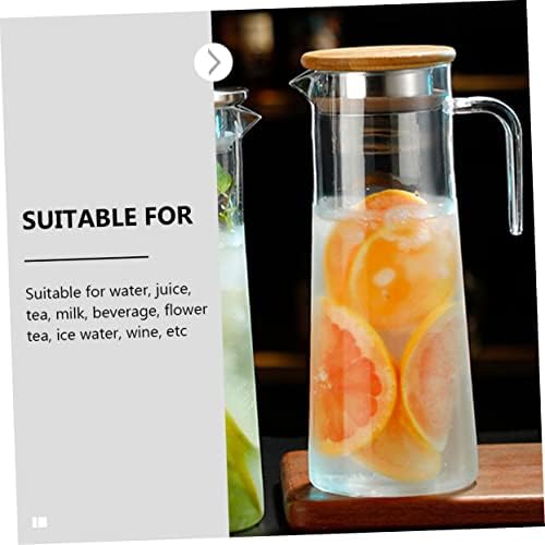 Acrylic Beverage Pitcher 1.2l with Lid, Water Jug